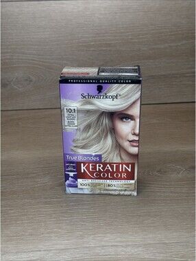 Schwarzkopf Keratin Color Permanent Hair Color 10.1 Extra Light Ash Blonde